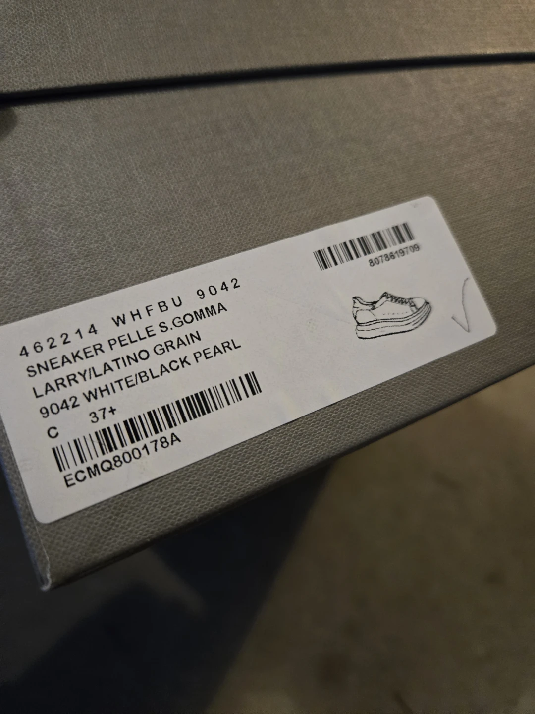 Alexander McQueen White/Black Pearl Sneakers - photo 3