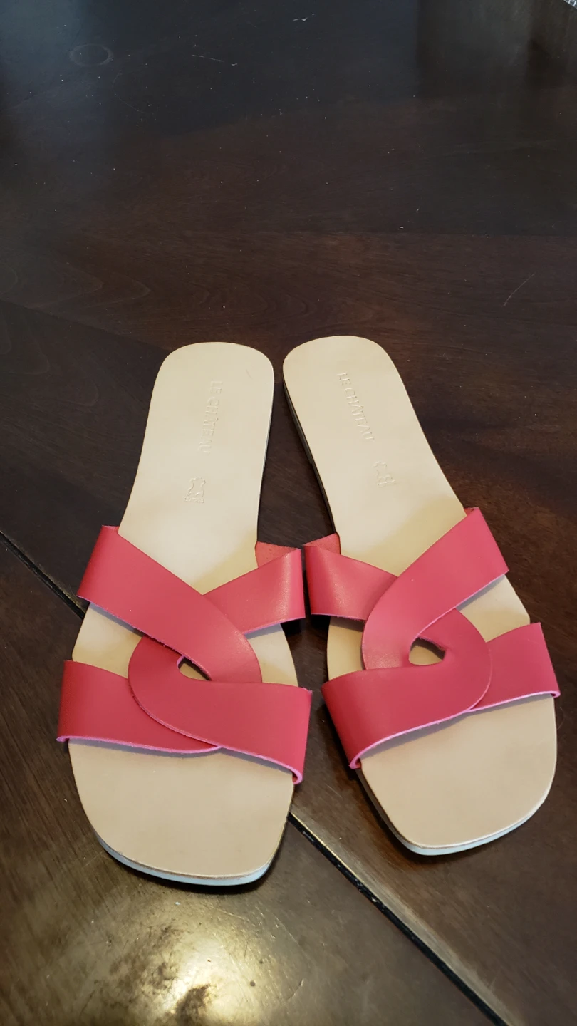 Le Chateau Red Slides Size 10