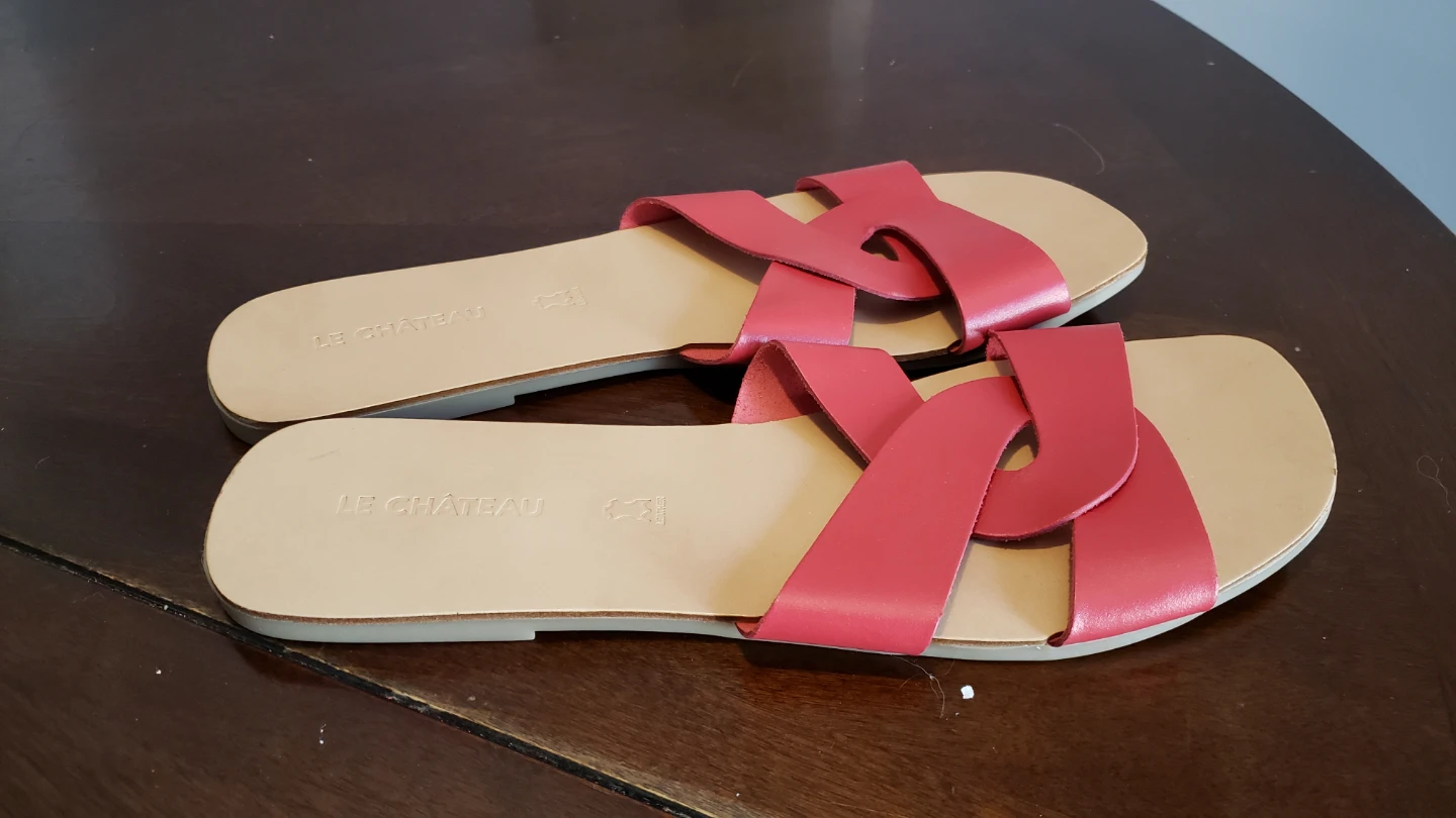 Le Chateau Red Slides Size 10 - photo 2