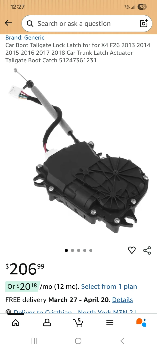 Door Lock Actuator for Select BMW X4  Models - photo 2