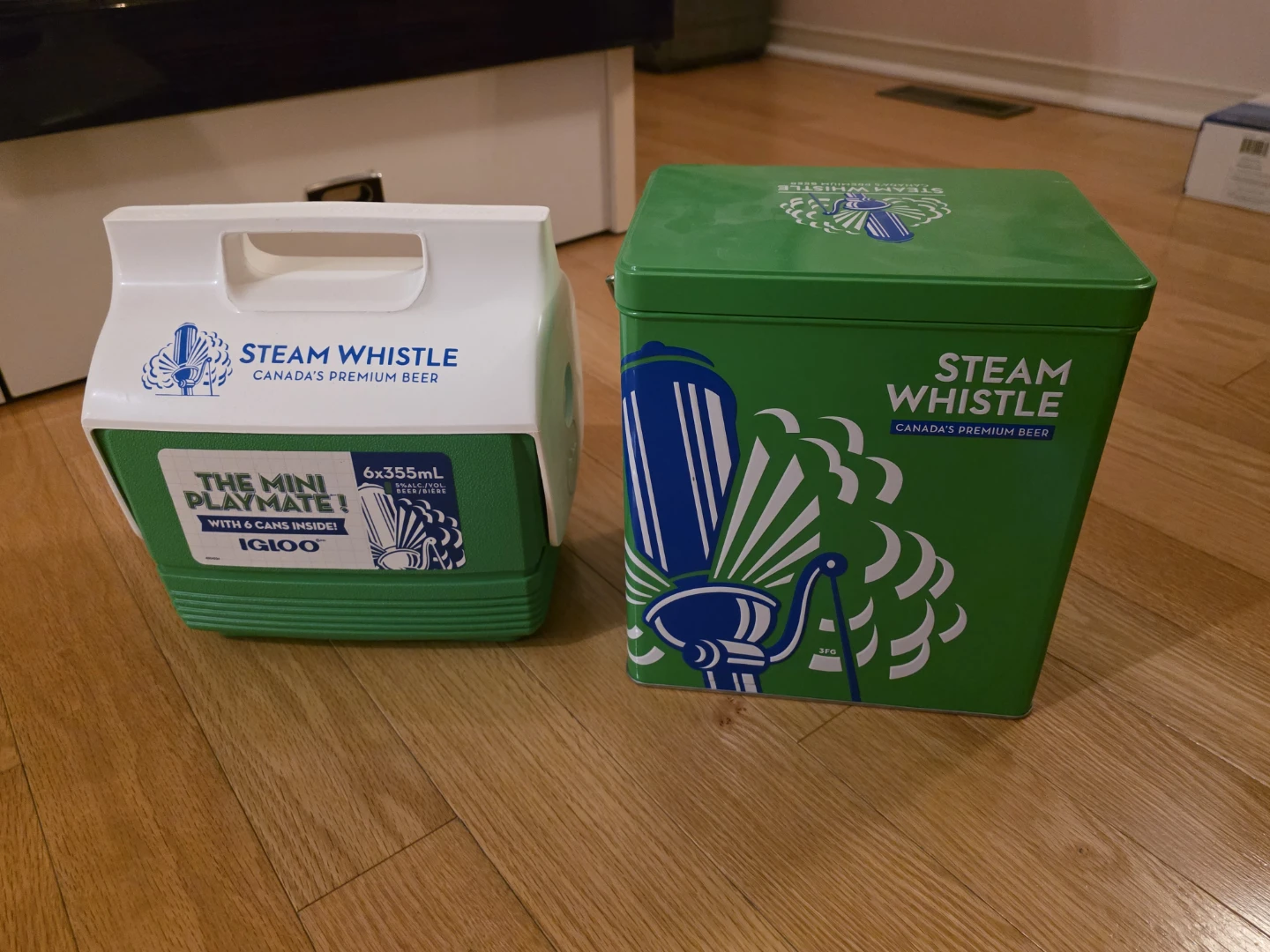 Steam Whistle Collector Tin & Cooler