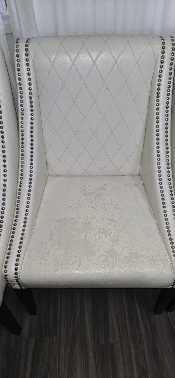 White Tufted Accent Chairs (Set of 4) - photo 4