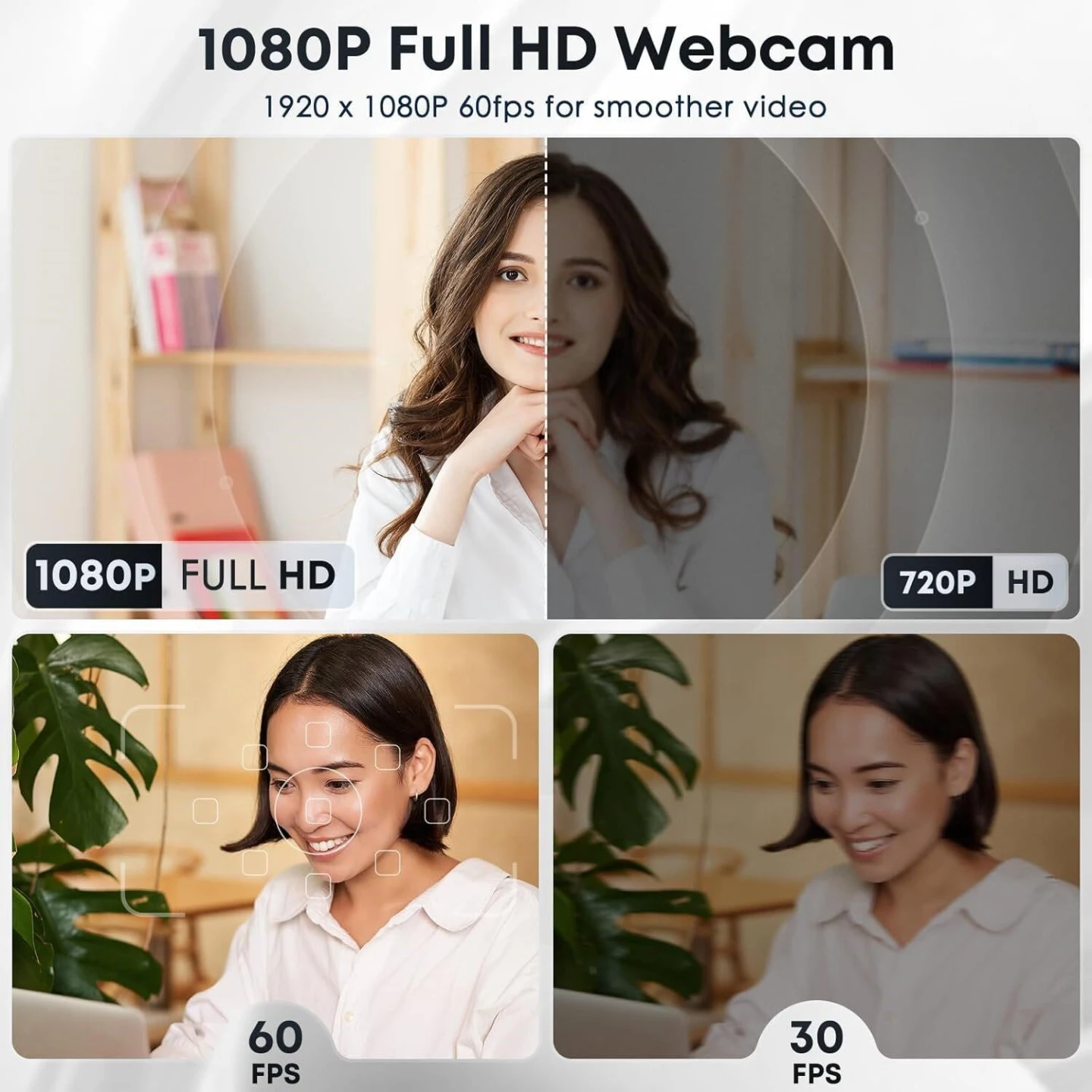 1080P Full HD Webcam with Built-in Microphone - photo 2