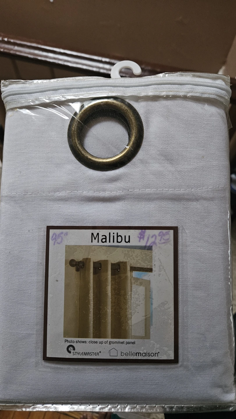 Stylemaster Malibu Grommet Curtain Panels - White - photo 2