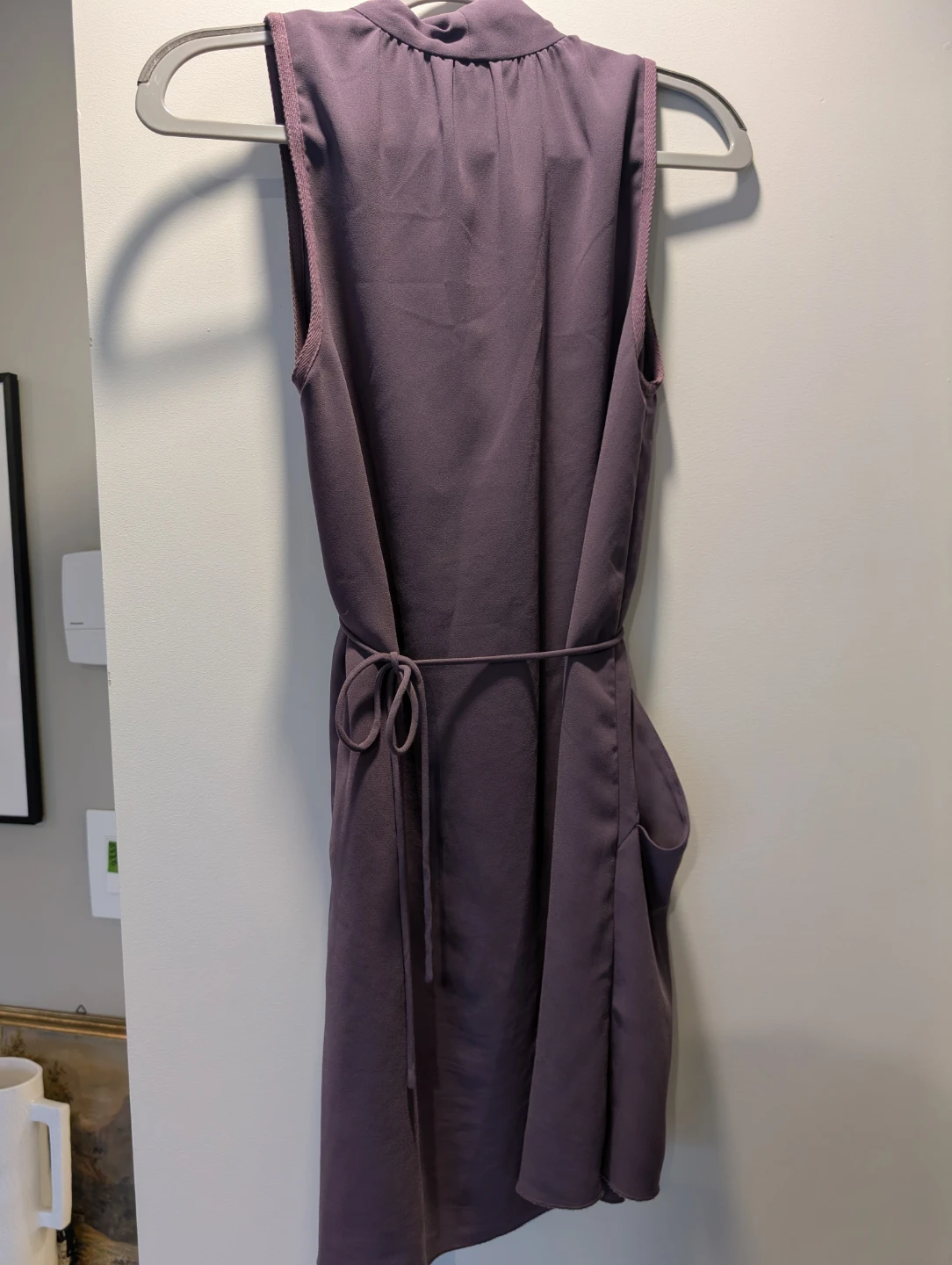 Wilfred Sleeveless Wrap Dress - Purple - Size S - photo 3