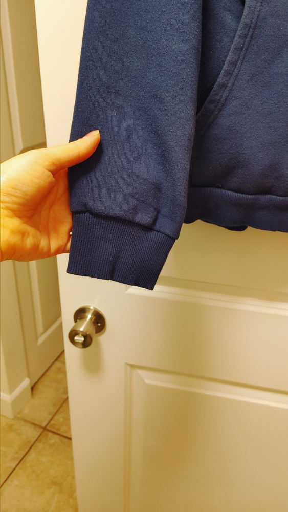 Men's  Navy Blue Hoodie size Large - photo 2