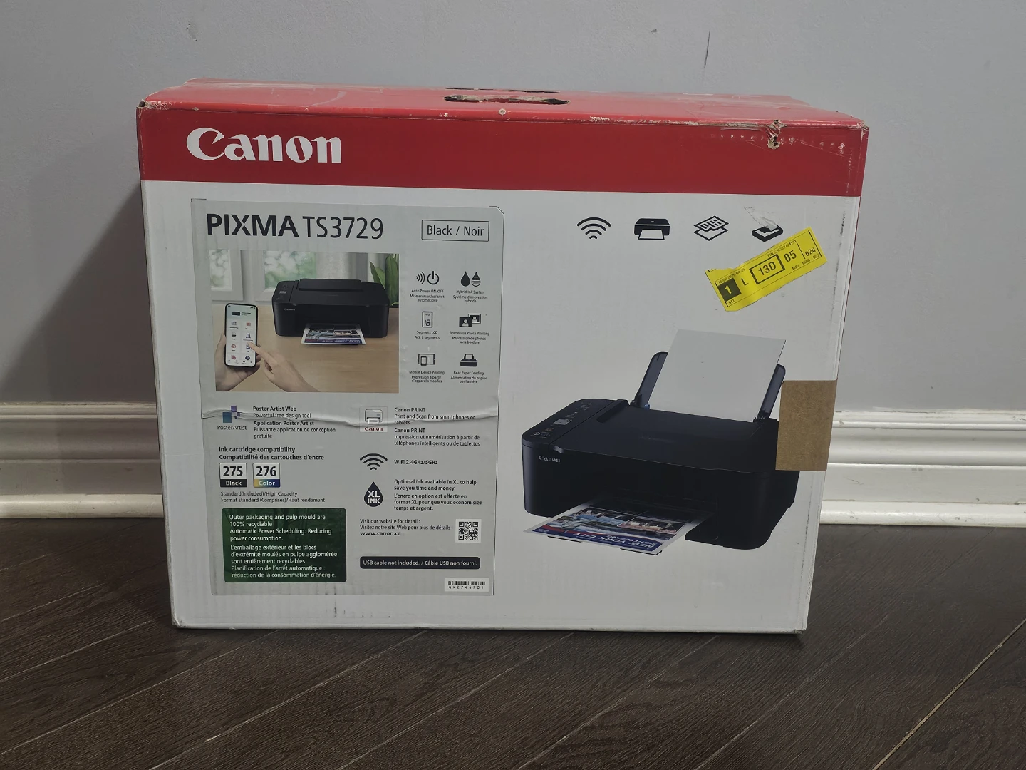 Canon PIXMA TS3729 All-in-One Inkjet Printer