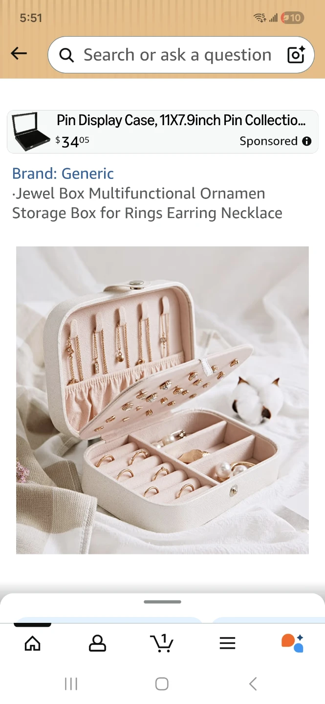 Pink Multifunctional Jewelry Organizer Box - photo 2