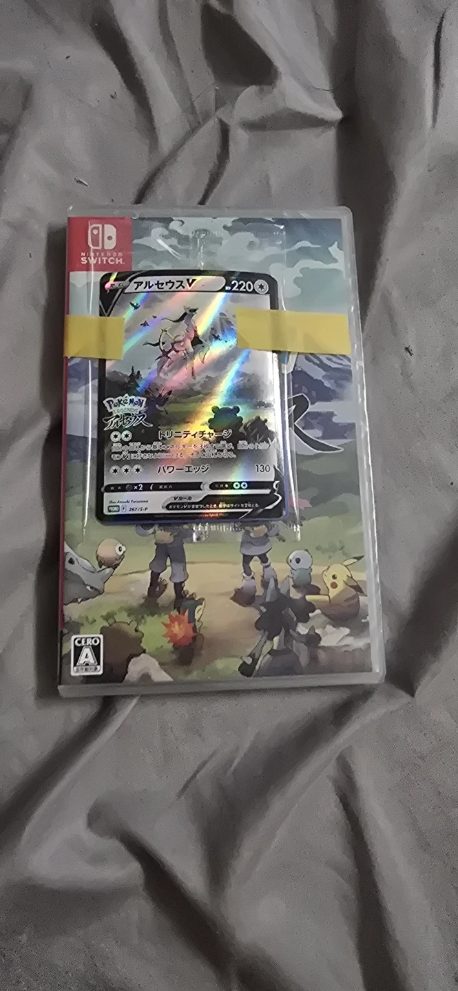 Nintendo Switch Pokemon Legends Arceus Game & Arceus V Card
