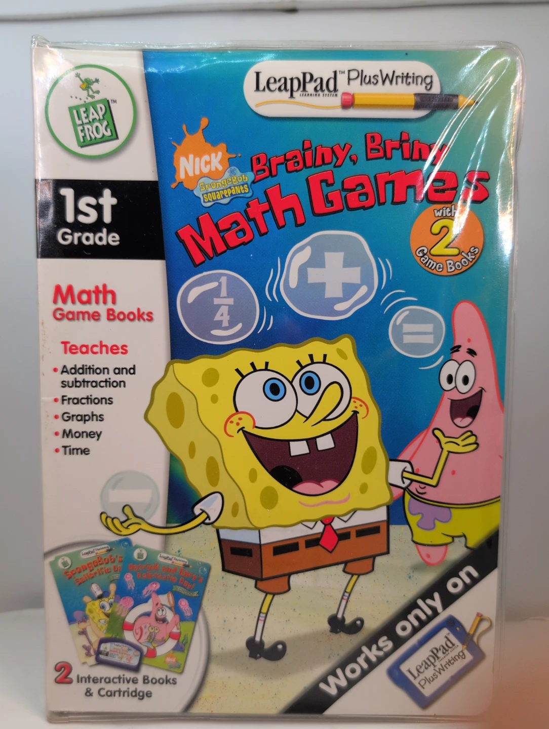 LeapFrog LeapPad PlusWriting Brainy, Briny Math Games 1st Grade