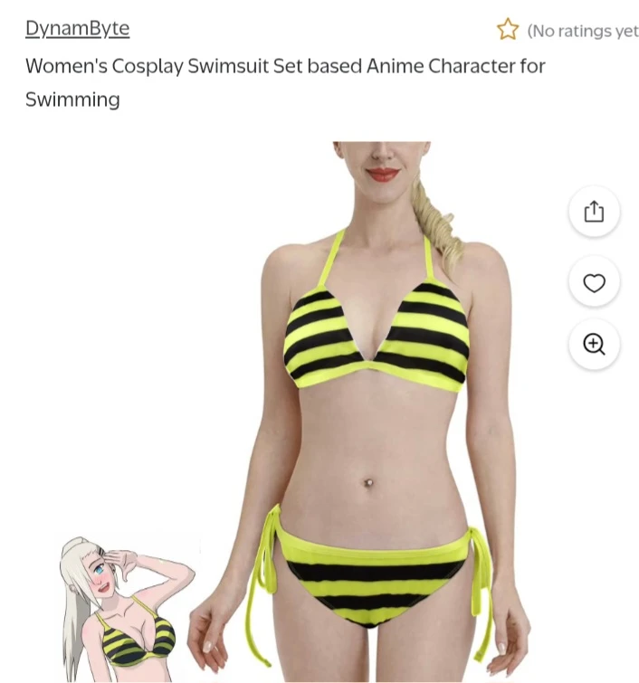 NEW!   Women's Cosplay Swimsuit Set - photo 2