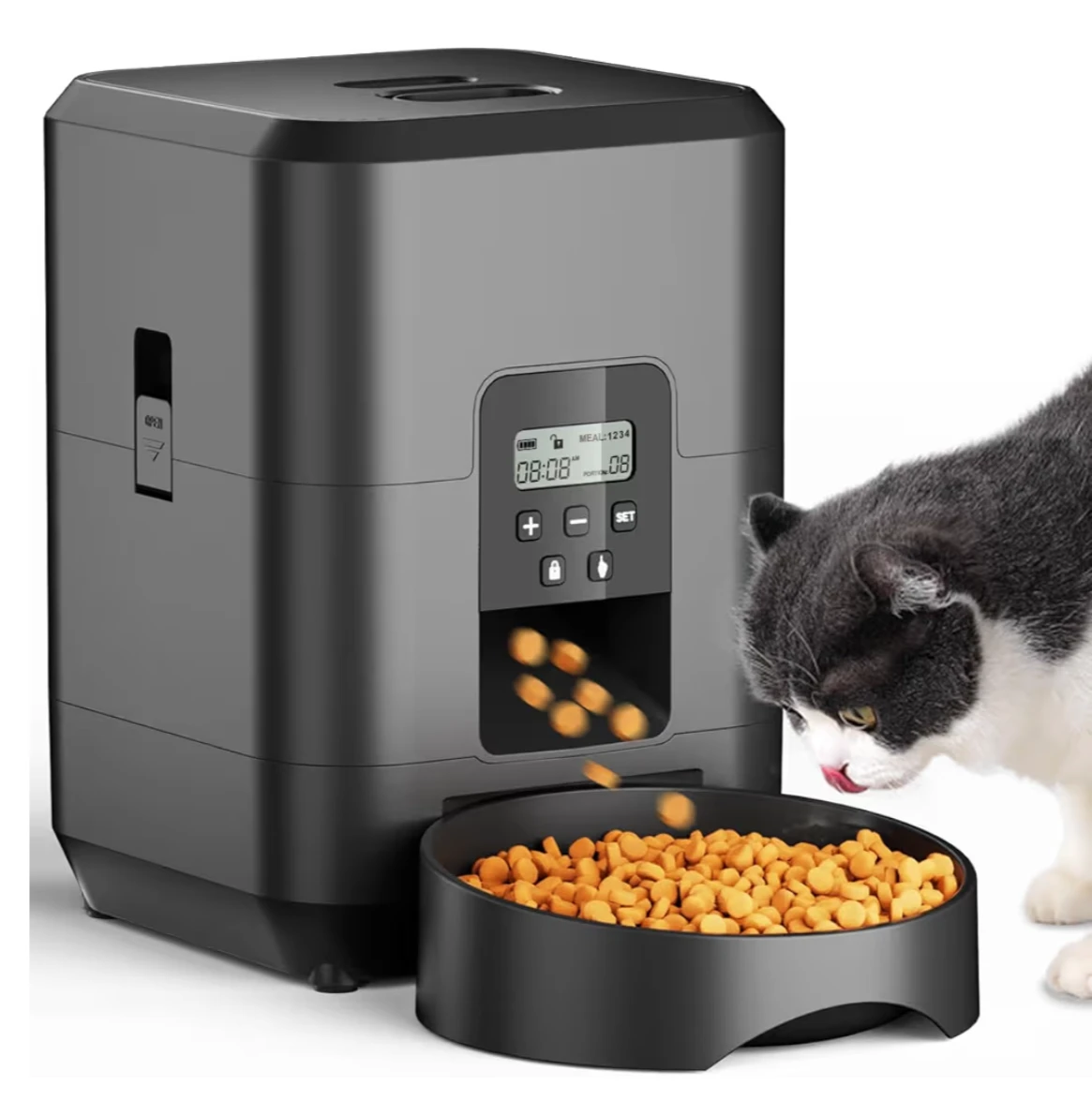 Automatic Pet Feeder - Black