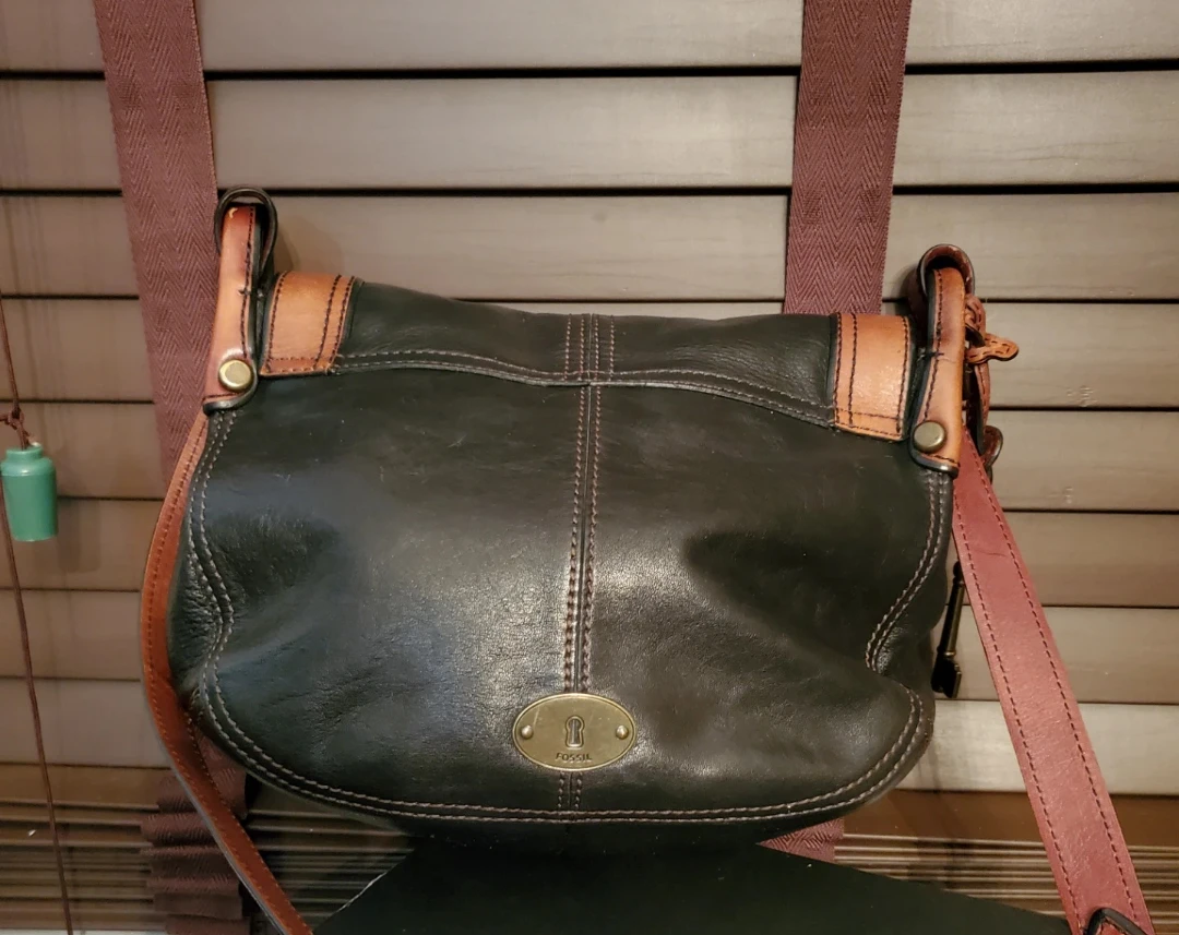 FOSSIL Leather Saddle Bag - photo 2