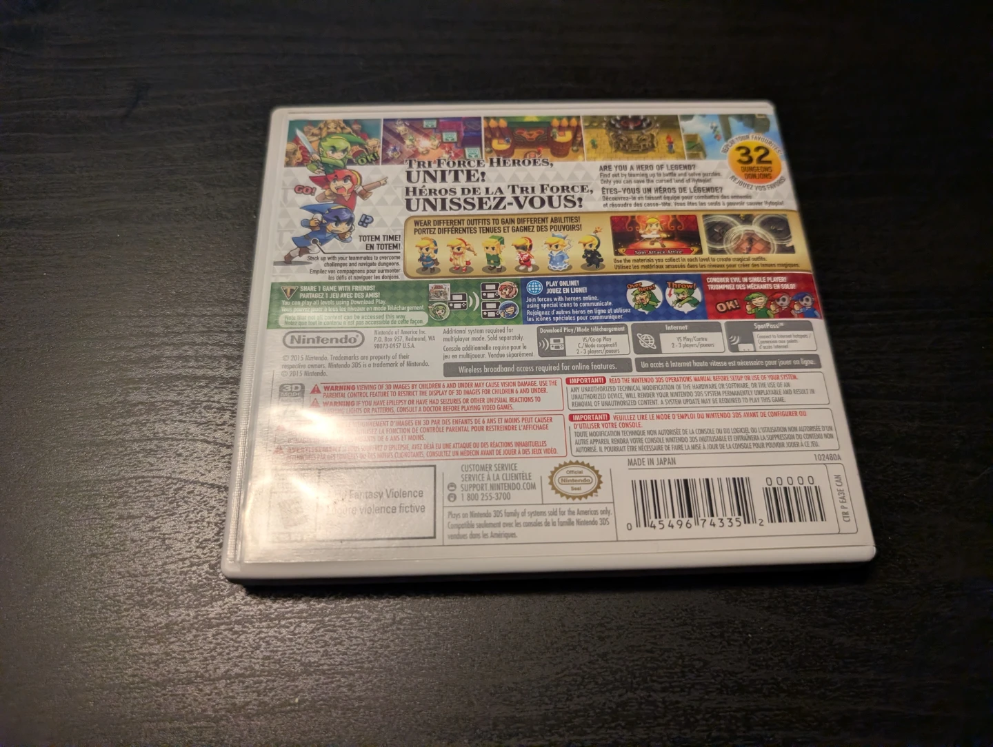 The Legend of Zelda: Tri Force Heroes Nintendo 3DS Game - photo 2
