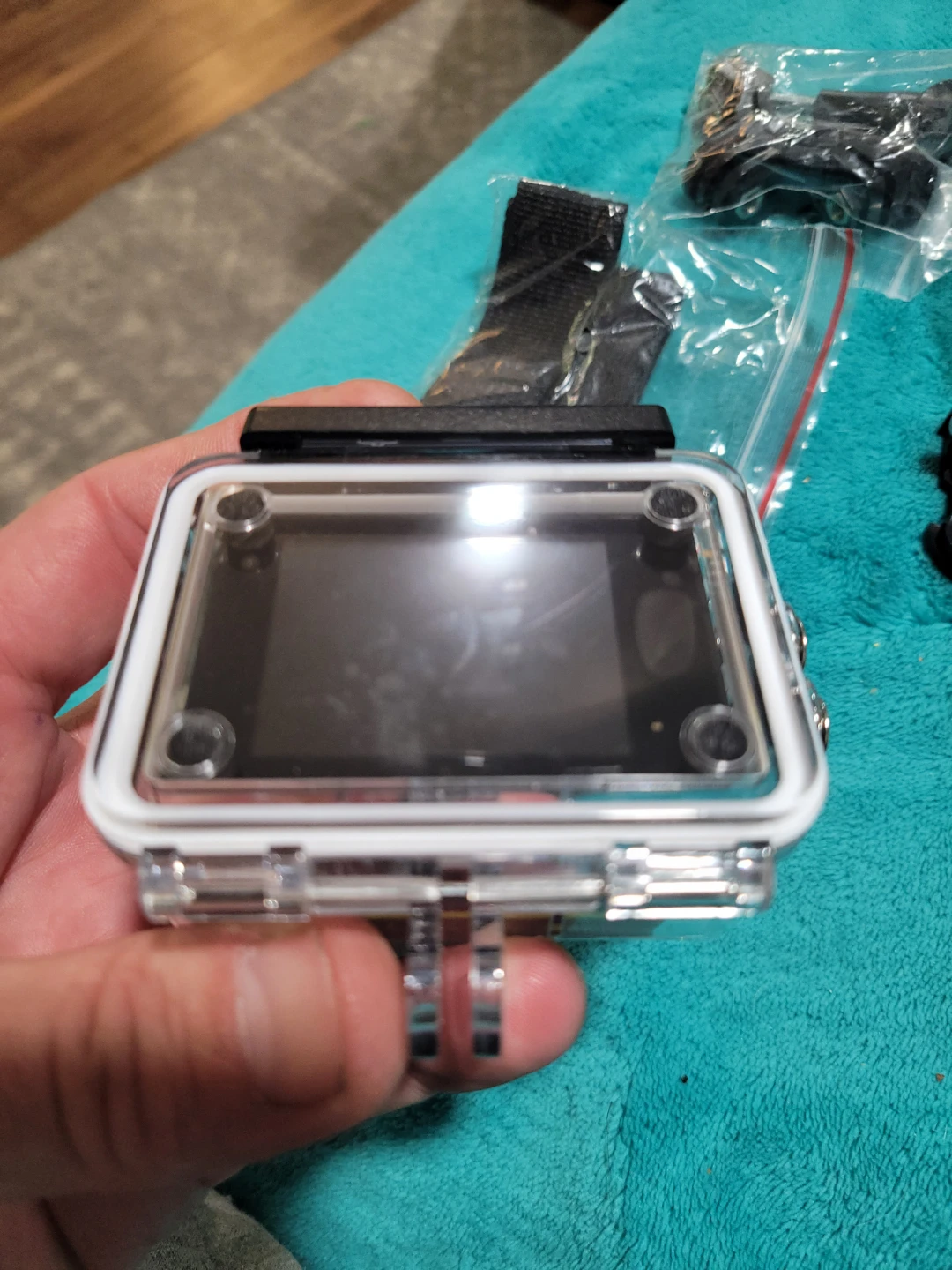 Yellow HD 1080p Action Camera with Accessories - photo 2