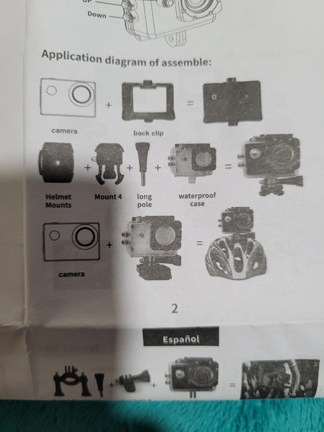 Yellow HD 1080p Action Camera with Accessories - photo 3