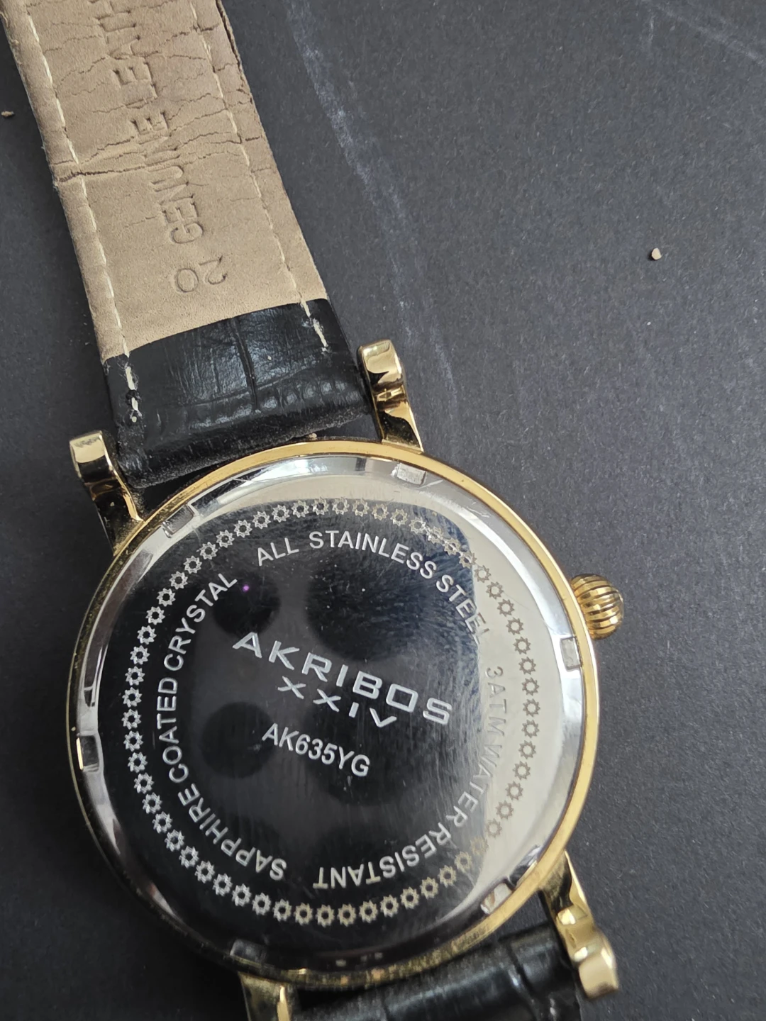 Akribos XXIV Men's Gold Tone Watch AK635YG - photo 2