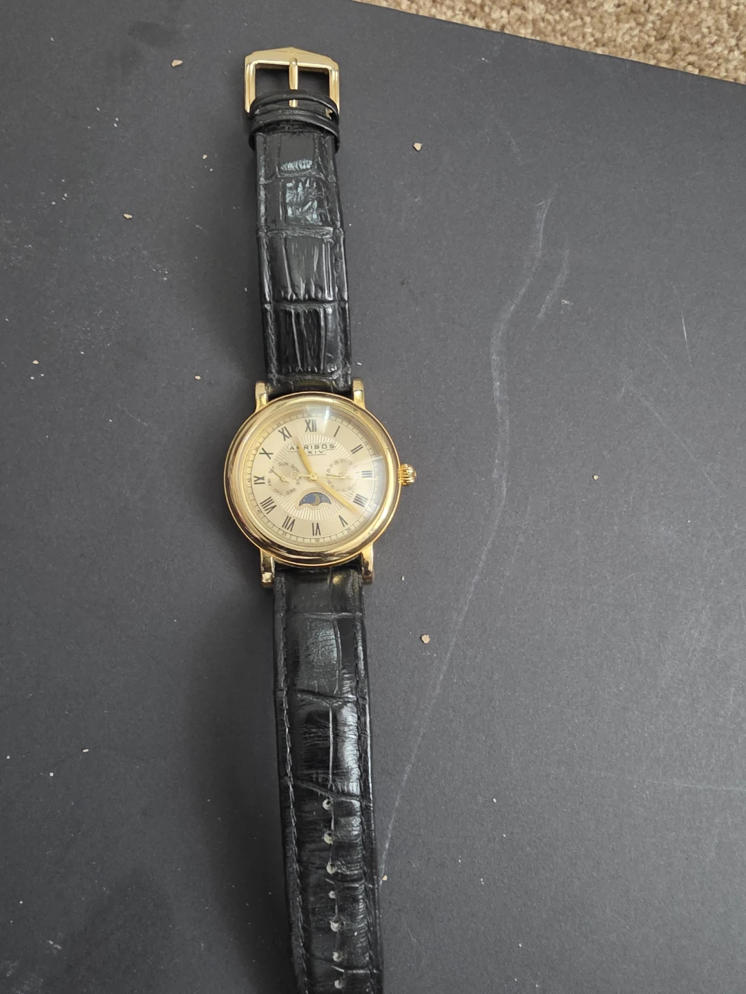 Akribos XXIV Men's Gold Tone Watch AK635YG - photo 3