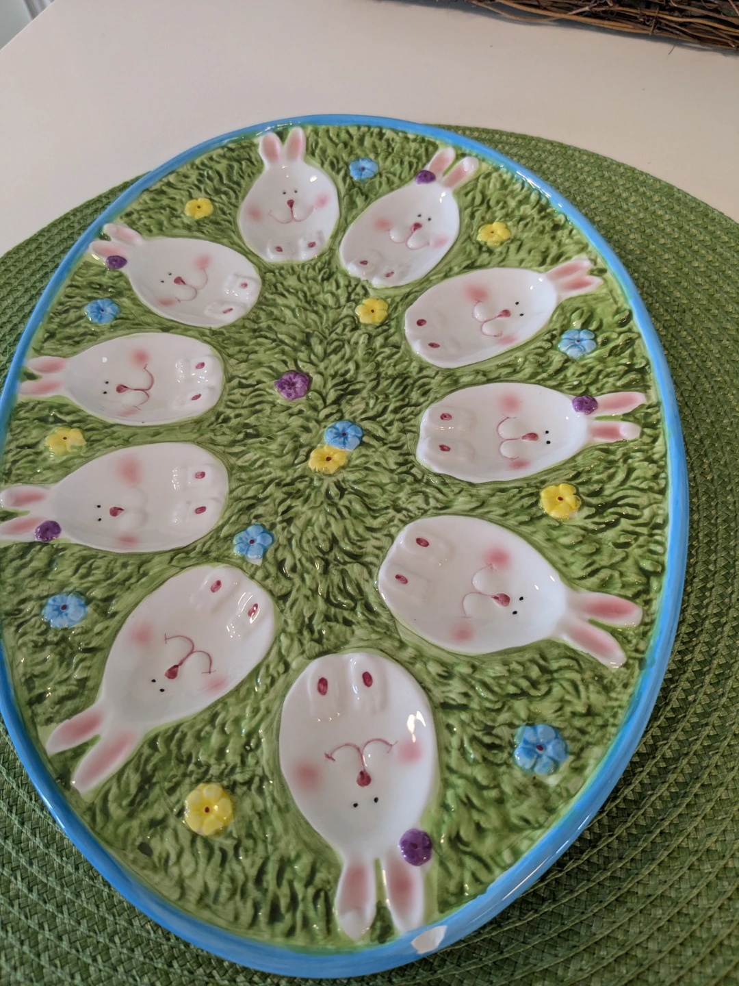 Easter Bunny Egg Plate