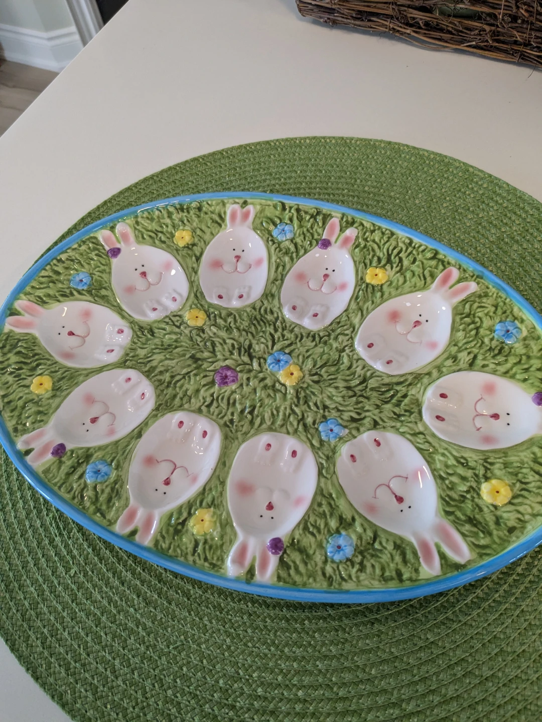 Easter Bunny Egg Plate - photo 2