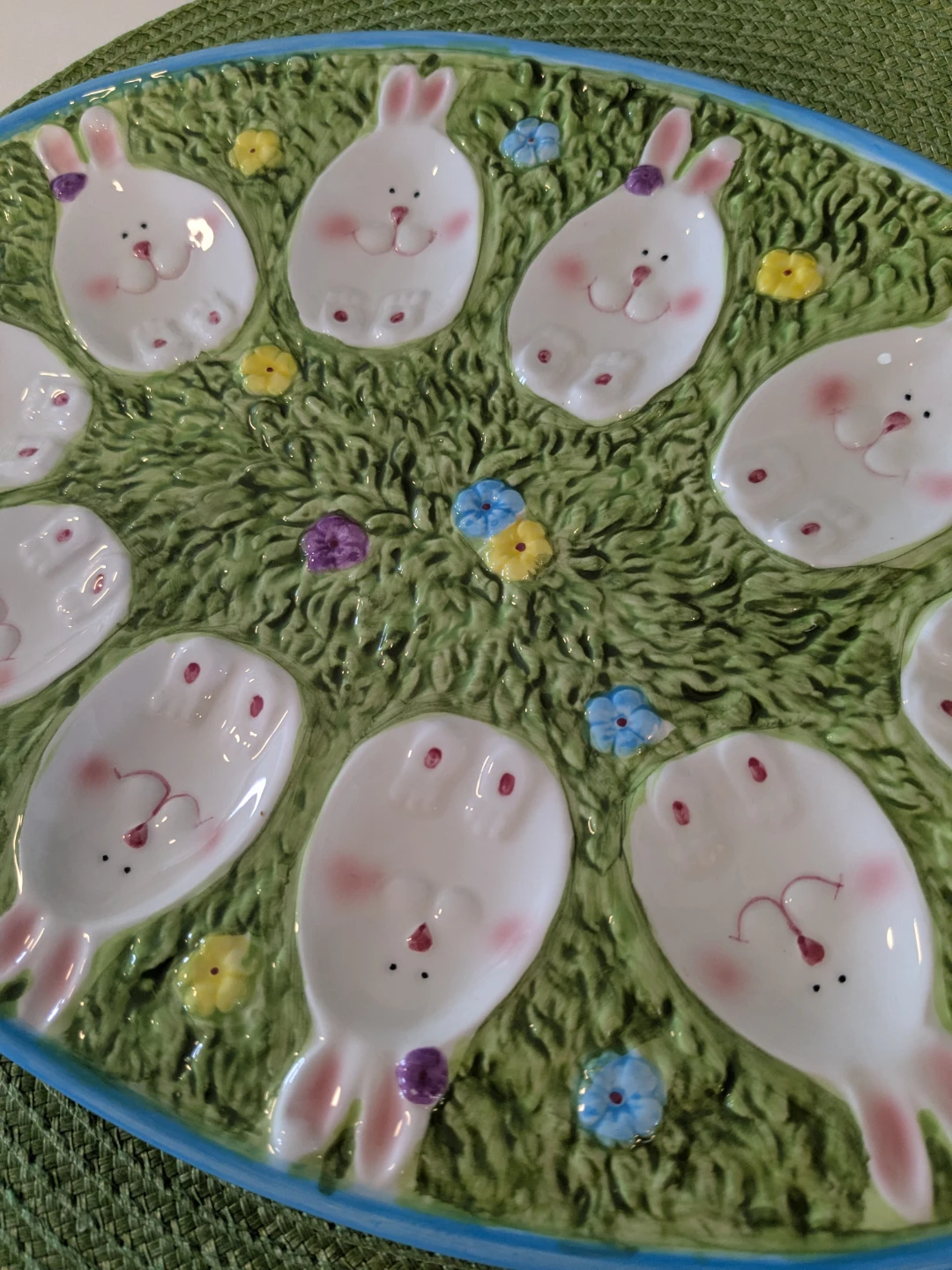 Easter Bunny Egg Plate - photo 4