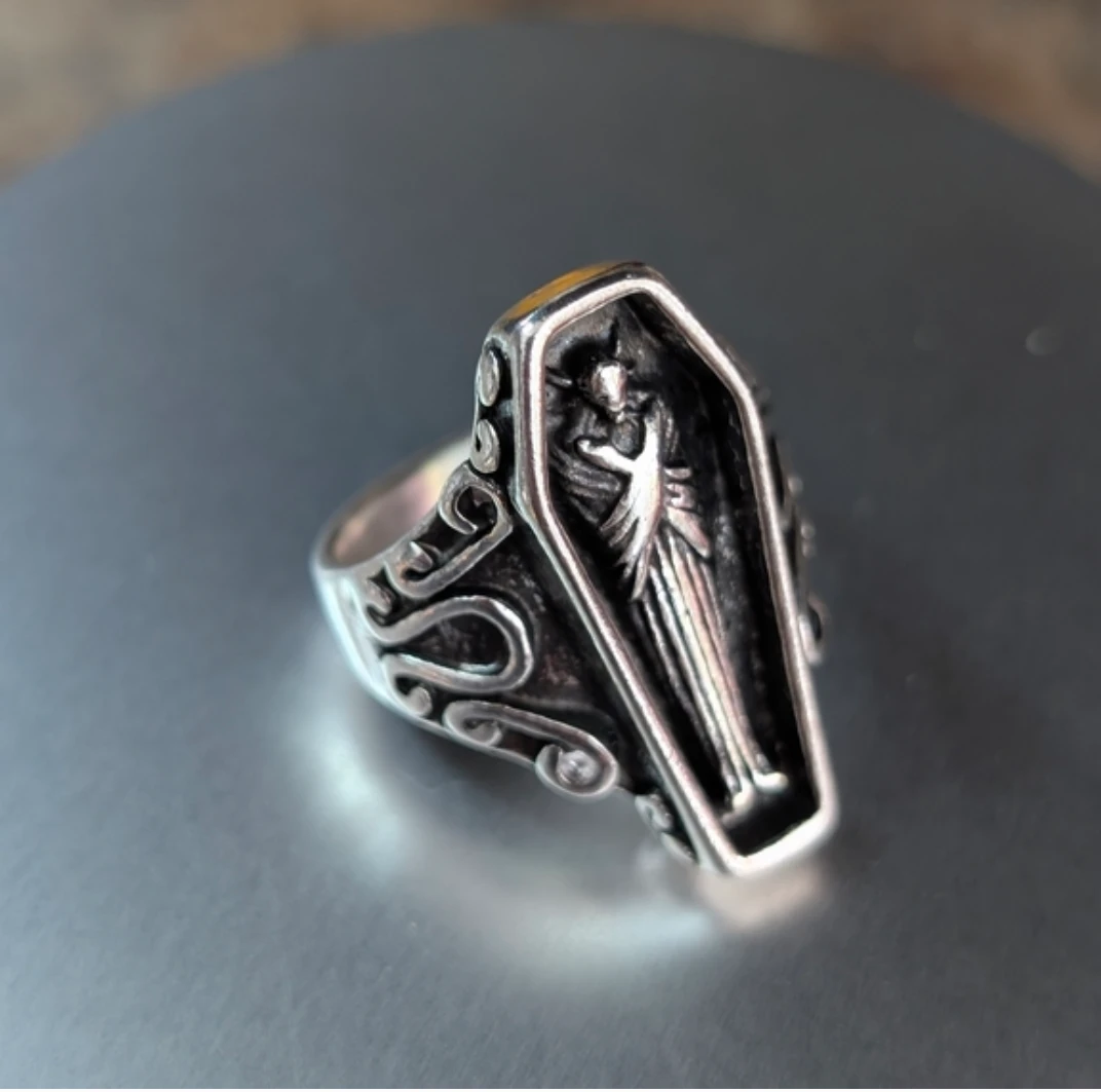 Coffin Ring with Figure - photo 2