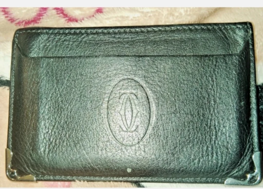 Cartier Black Leather Card Holder