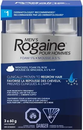 Men's Rogaine 5% Minoxidil - 3 x 60g