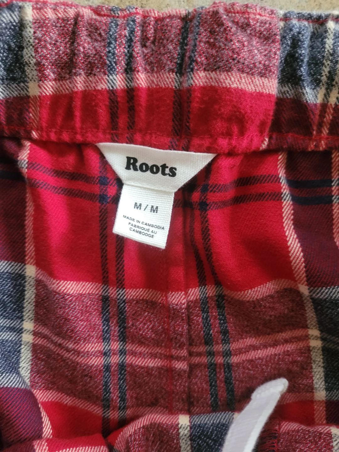 Roots Plaid Lounge Pants Size M/M - photo 3