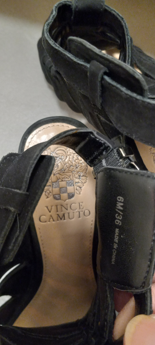 Vince Camuto Black Strappy Heels - Size 6M/36 - photo 4