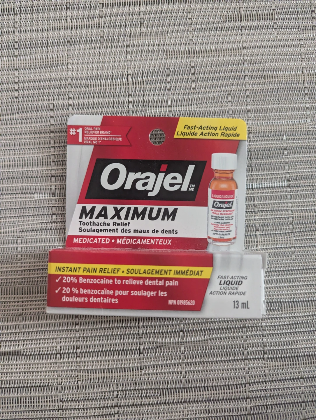 Orajel Maximum Strength Toothache Relief Liquid 13 mL - FREE 🧡