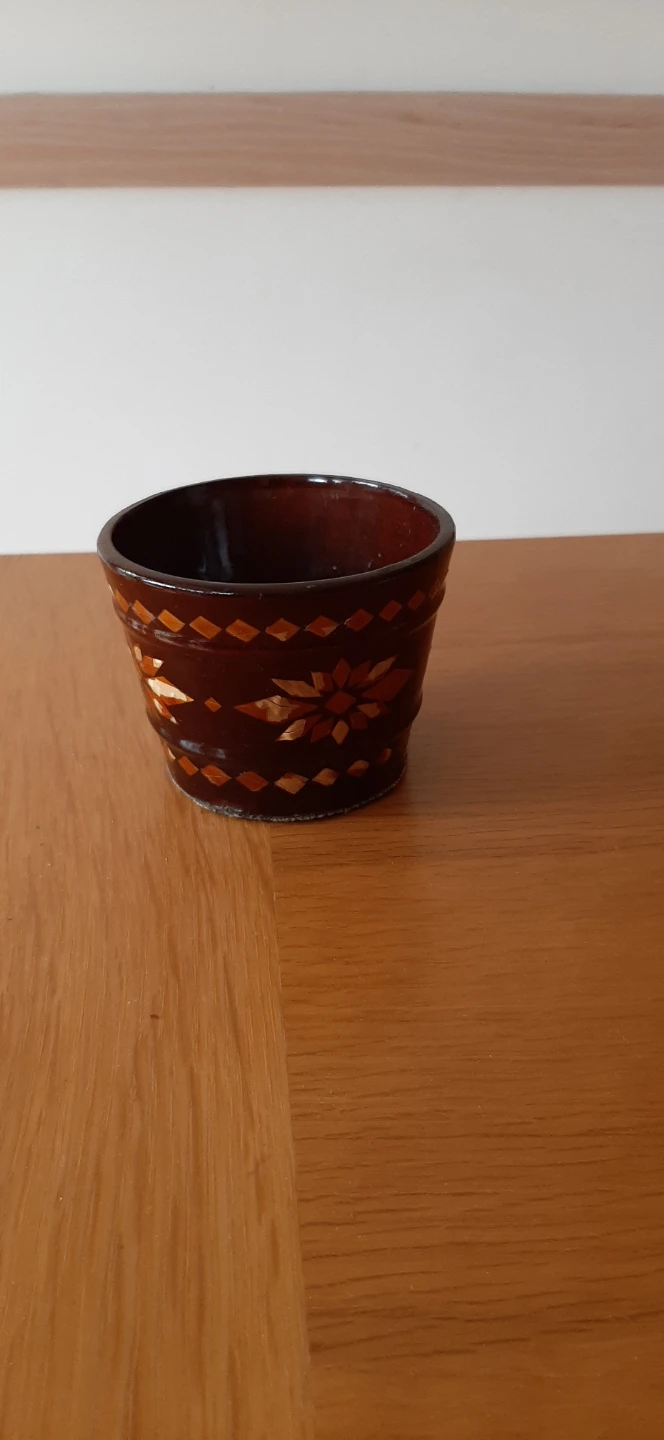 Vintage USSR Russian Wooden Cup