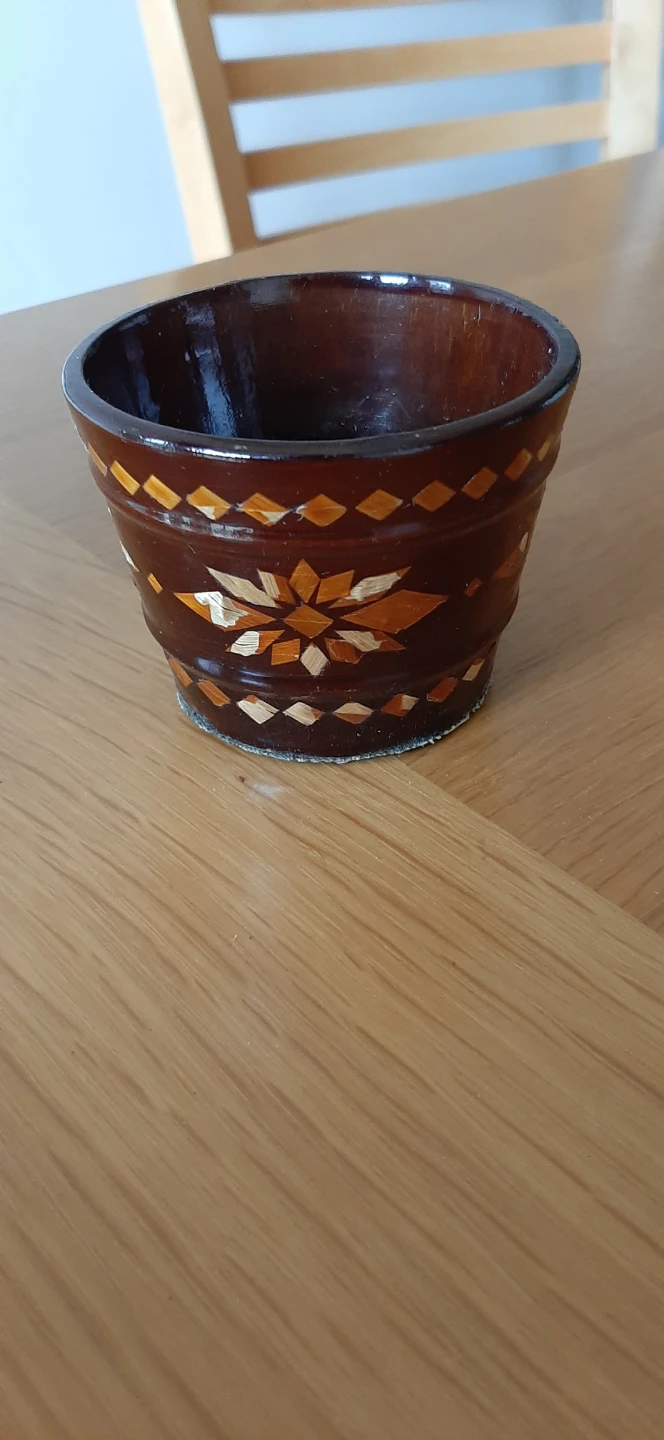 Vintage USSR Russian Wooden Cup - photo 3