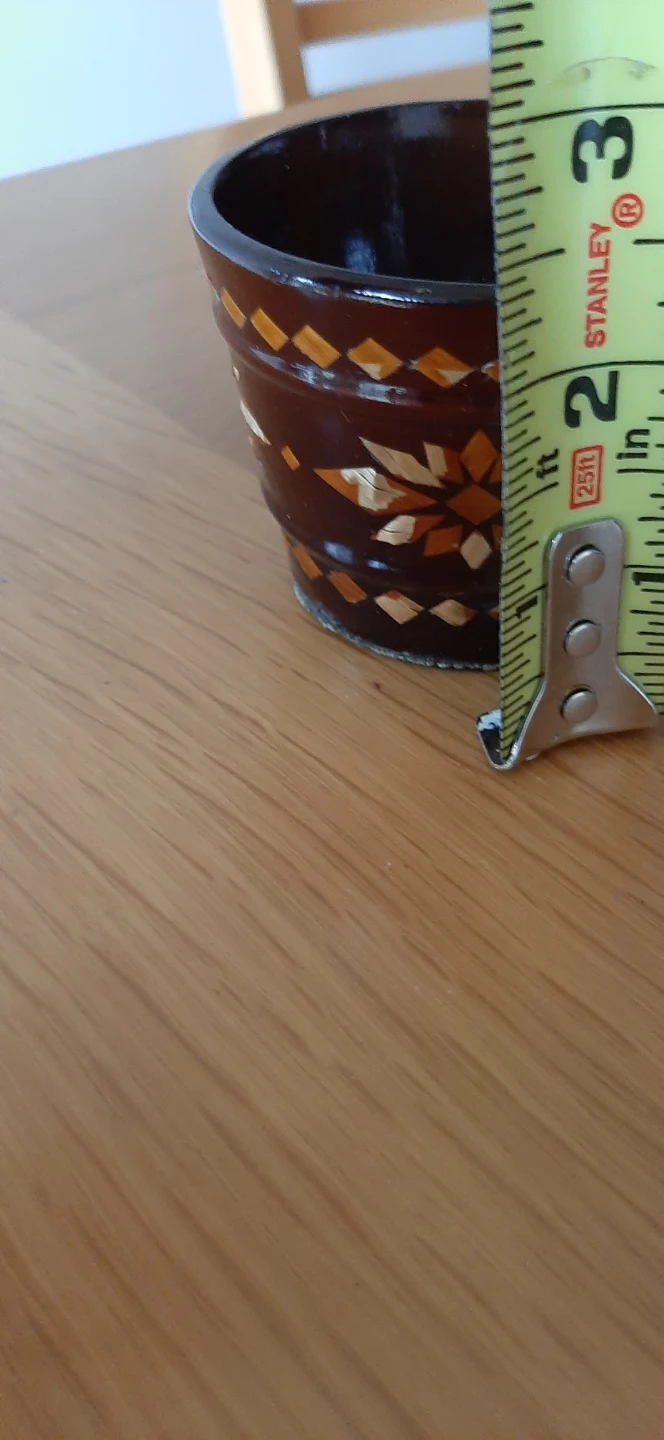 Vintage USSR Russian Wooden Cup - photo 5