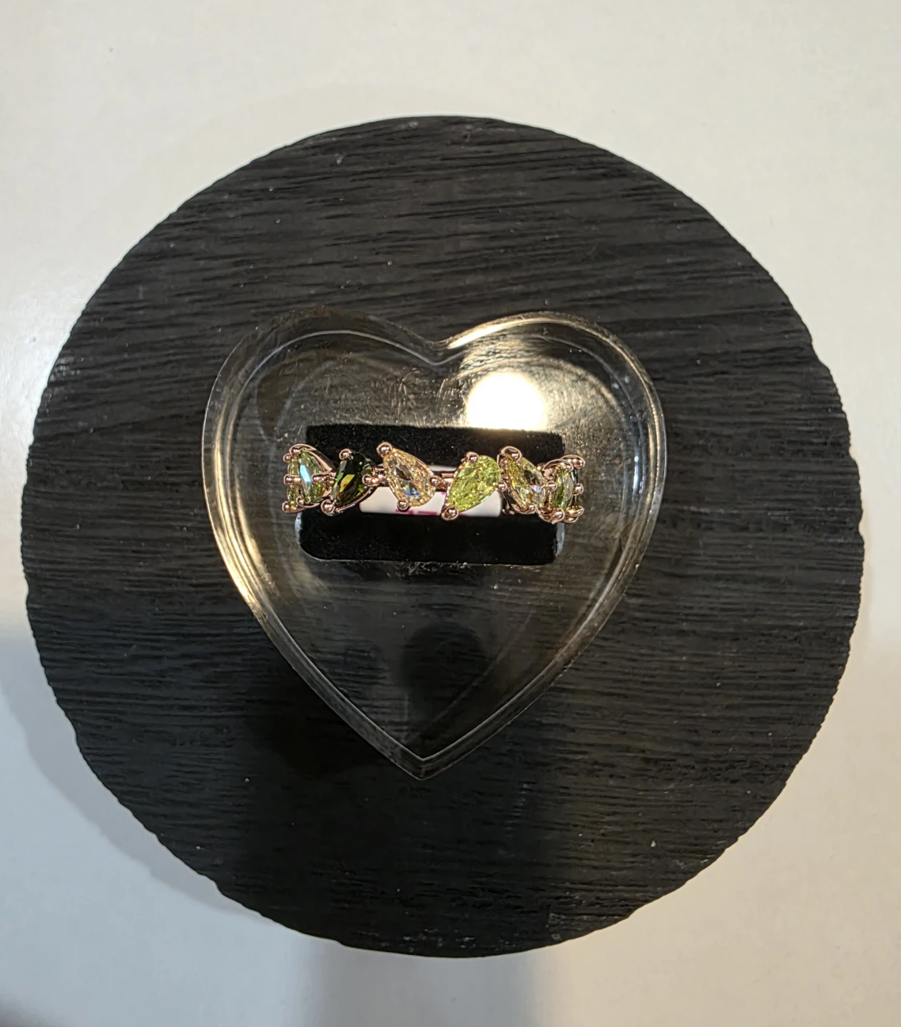 Rose Gold Plated Marquise Cut CZ Ring