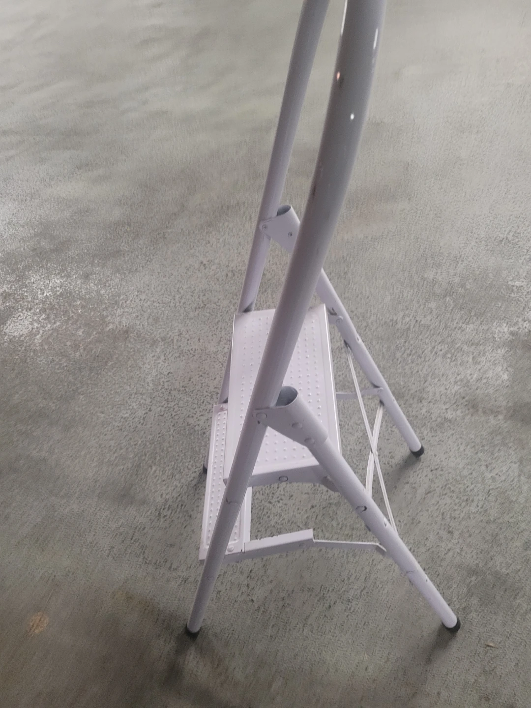 White 2-Step Folding Step Stool - photo 2