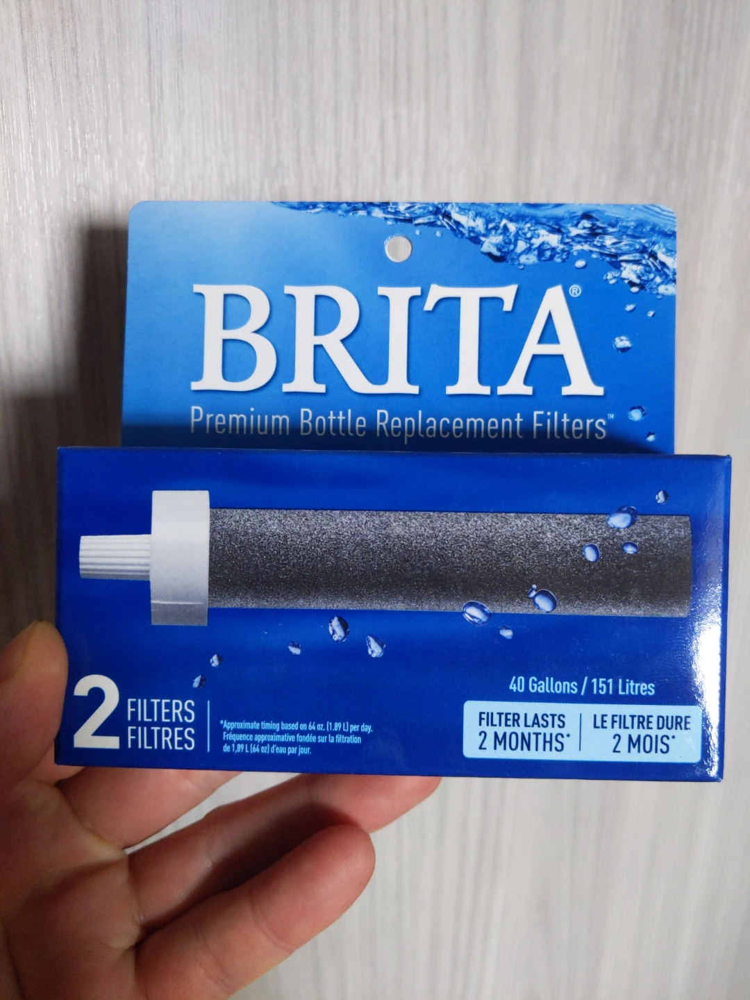 Brita bottle filter charcoal