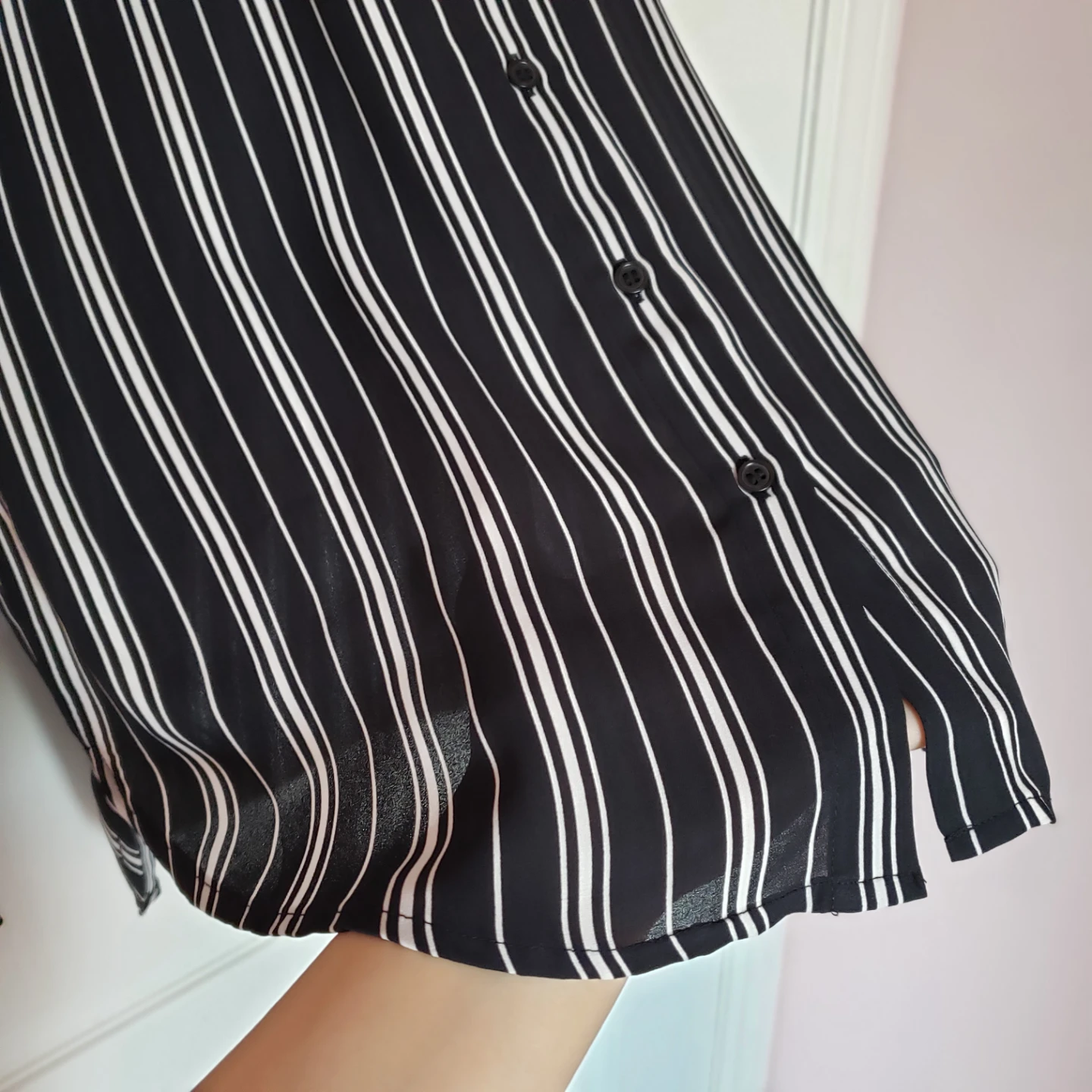 Striped Navy and White Blouse - photo 3