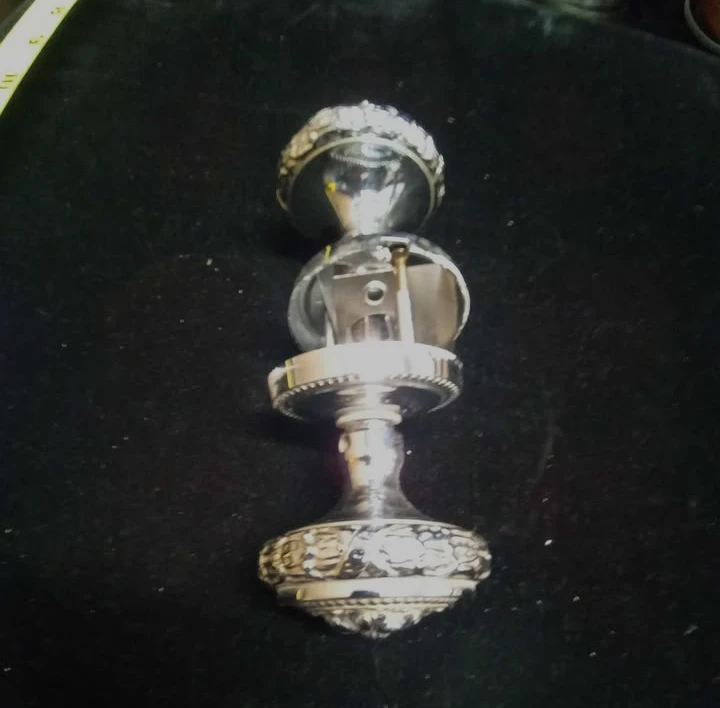 Ornate Chrome door knobs