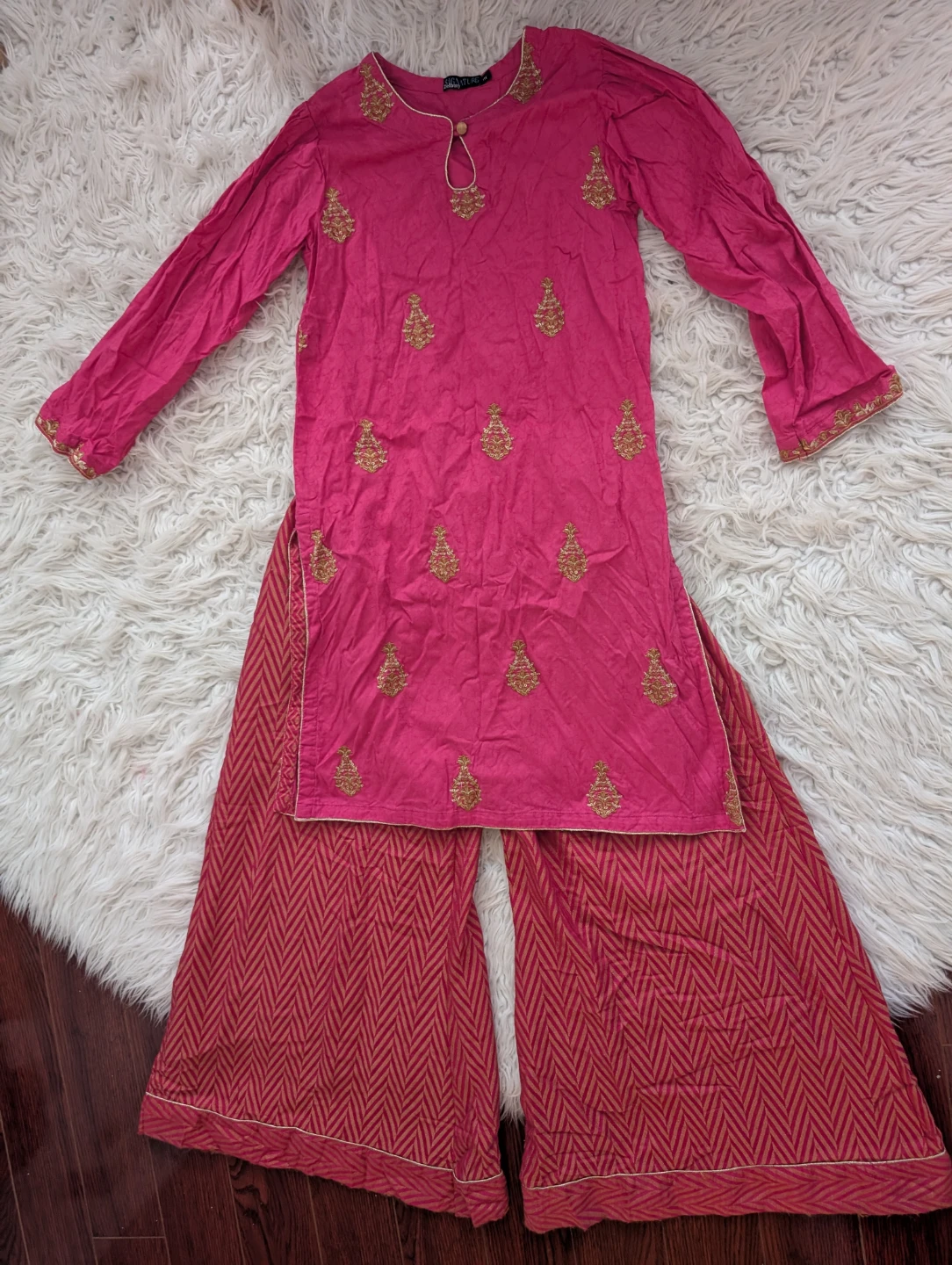 Original Zellbury Girl's Pink Kurti with Palazzo - photo 4