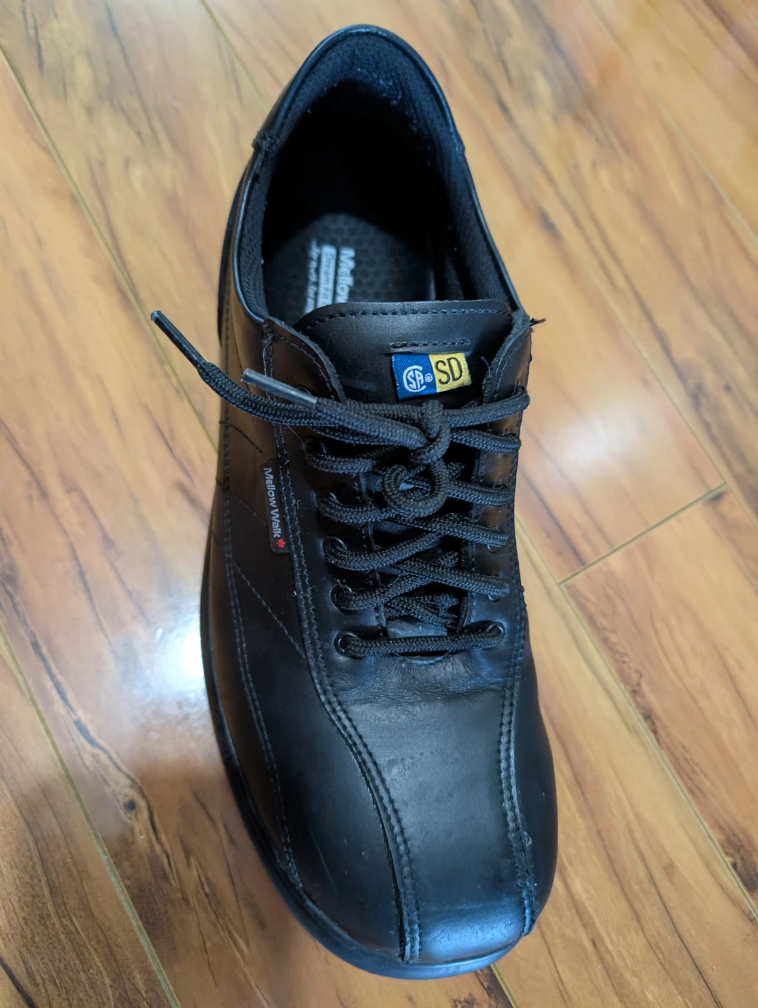 Mellow Walk Black Leather safety Shoes - photo 2