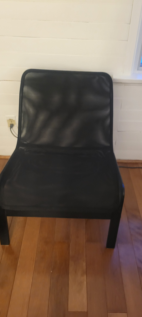 Black Mesh Accent Chair - photo 3