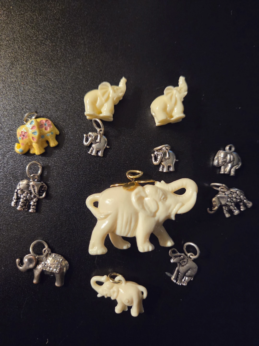 Vintage elephant charms