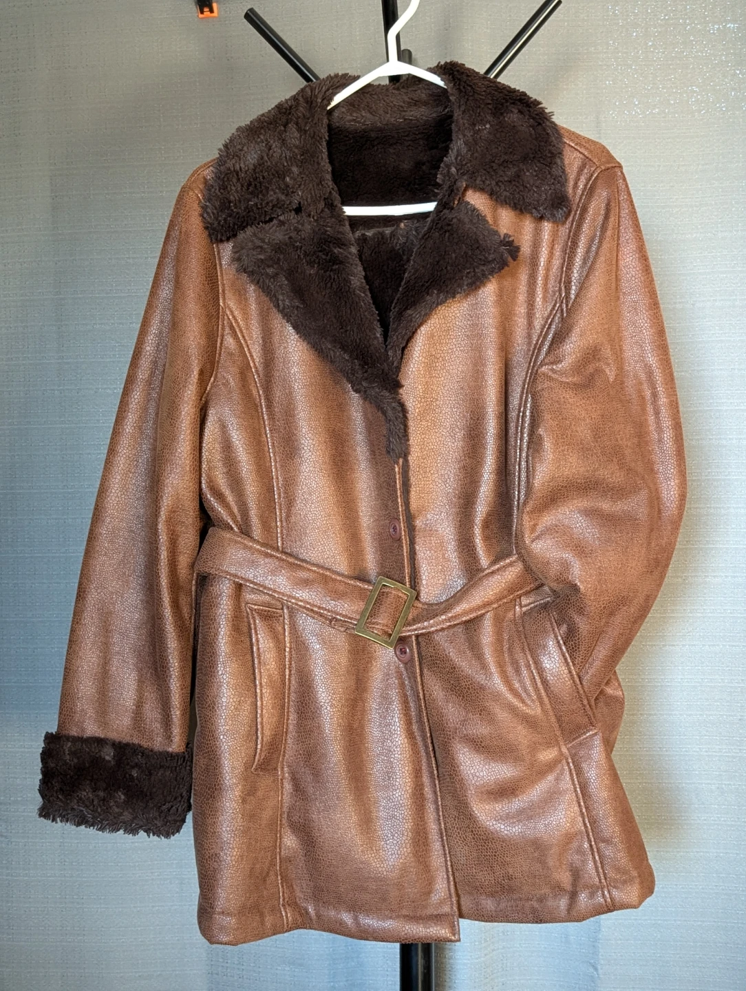 Brown Faux Leather