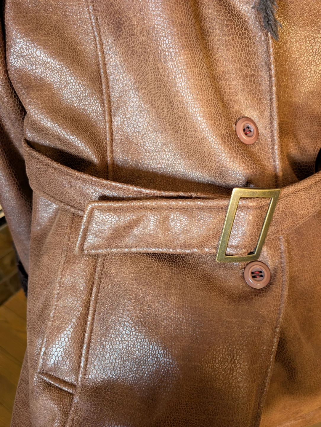 Brown Faux Leather - photo 3