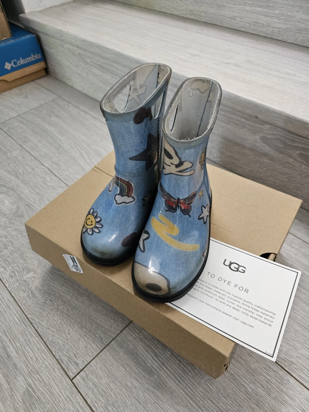 Ugg T Rahjee Patches Waterproof Boots Size 10