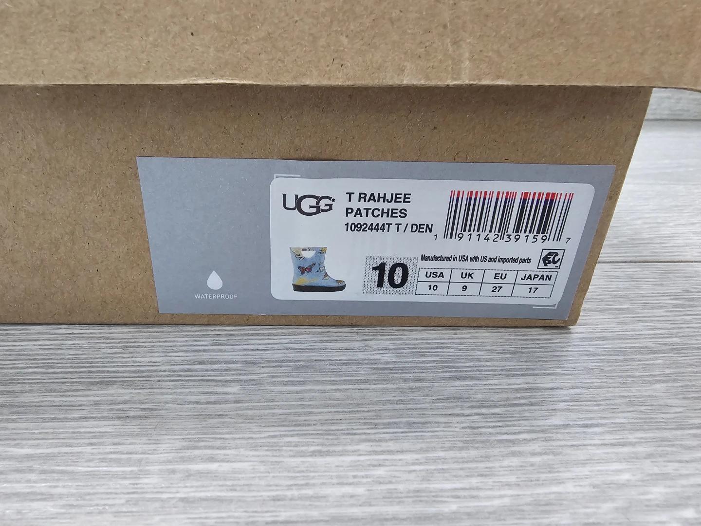 Ugg T Rahjee Patches Waterproof Boots Size 10 - photo 2