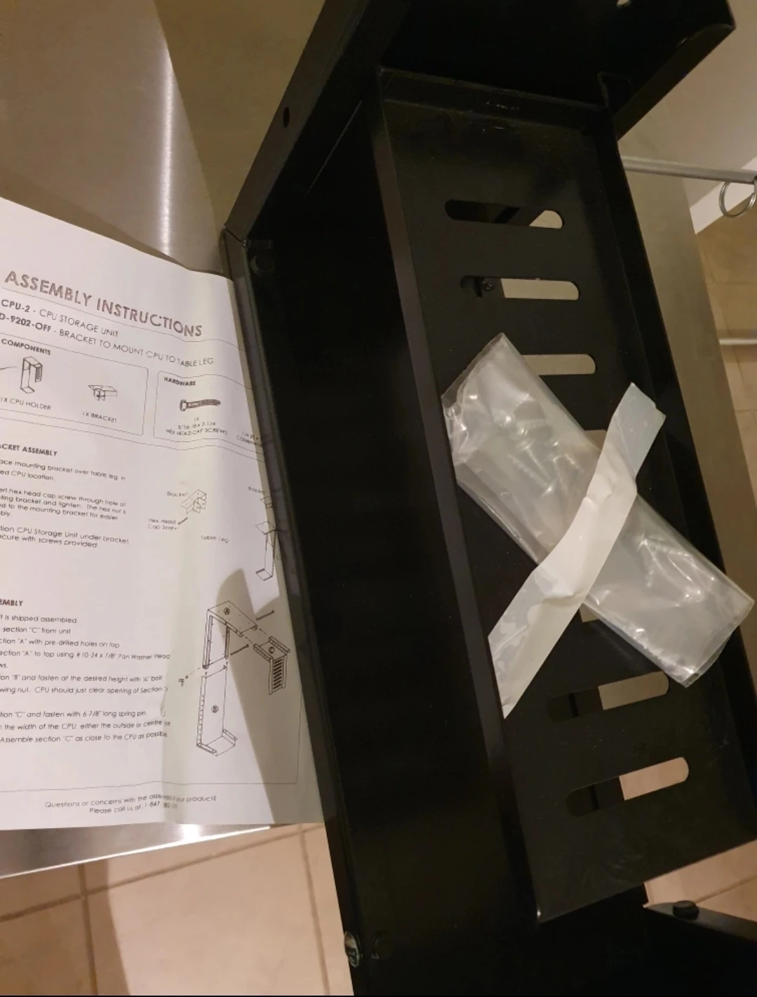 CPU Storage Unit Bracket