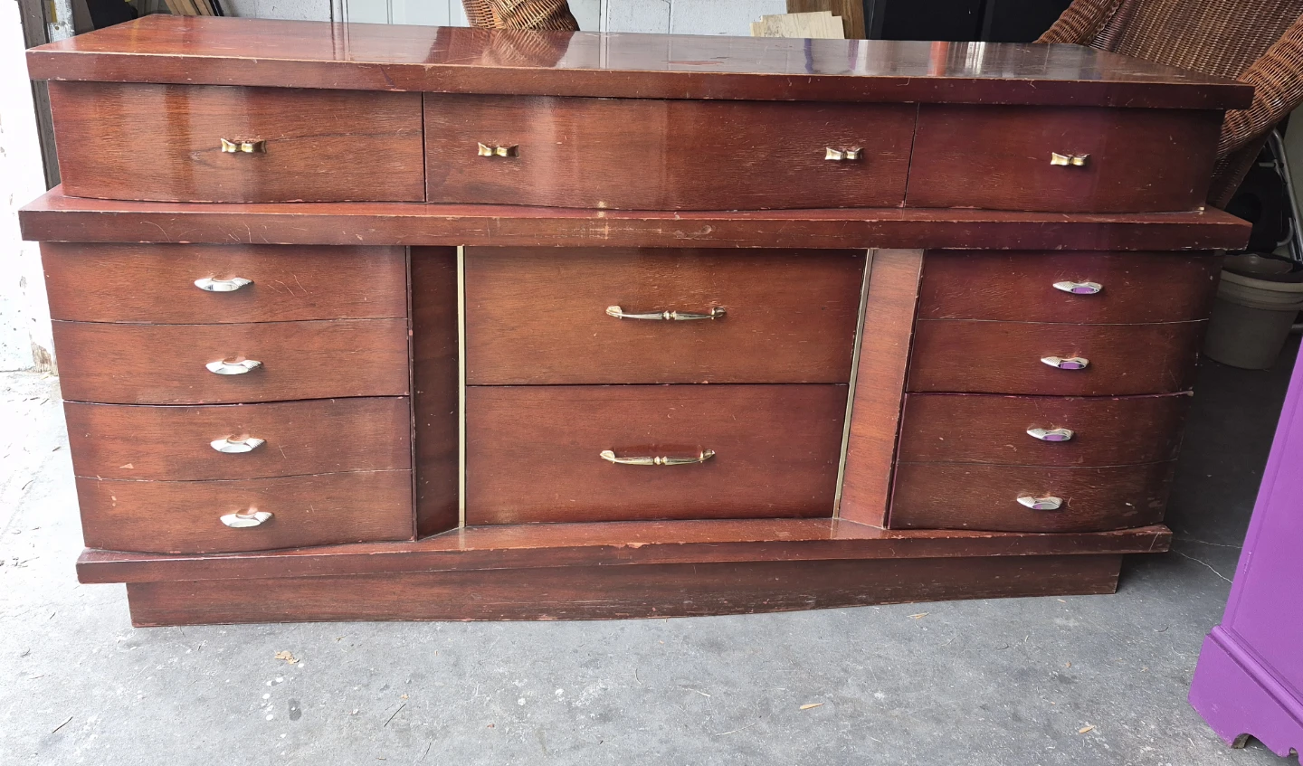 Vintage Wood Dresser