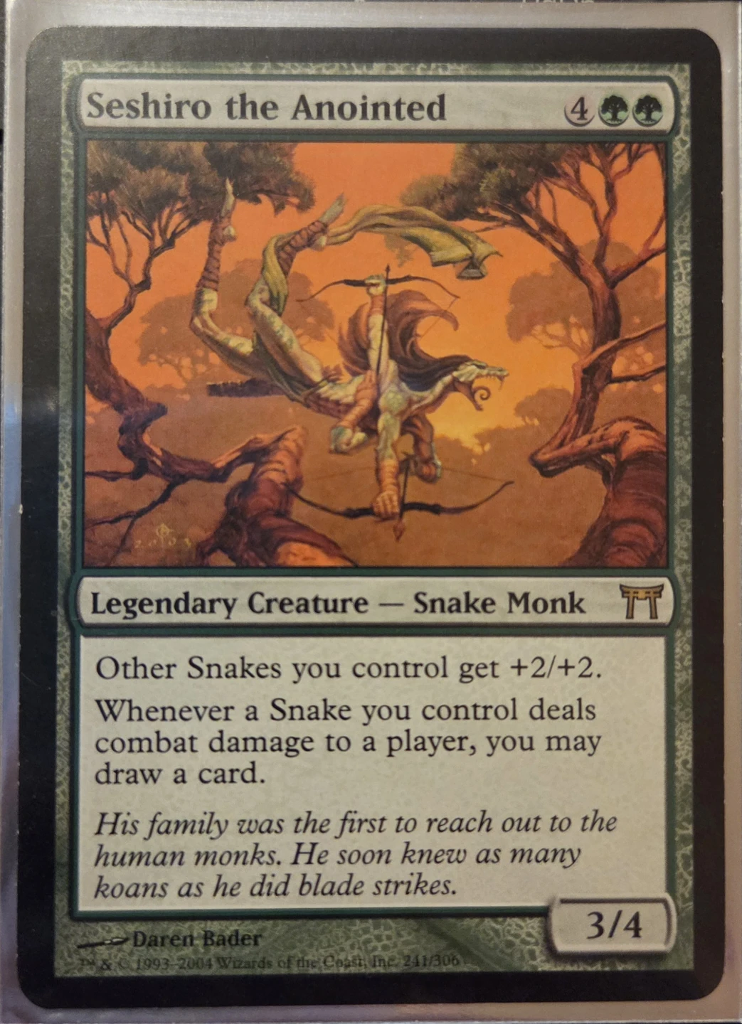 Seshiro the Anointed Magic The Gathering Card